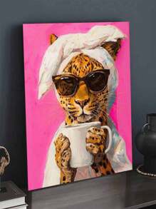 1 Set Leoprint DIY Ölgemälde Set für Frauen, sorgfältig gefertigtes Ölgemälde, um deine Persönlichkeit auszudrücken, wähle eines aus, um deinen Raum zu dekorieren, benutze Farbe, um dein Leben zu dekorieren und deine Persönlichkeit auszudrücken. Starte jetzt deine Kunsttour. 40*50CM