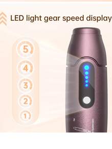 100% 原装微针笔，家用电动皮肤印章，可使面部毛发胡须的产品吸收率提高高达 300%（5 档速度控制），型号 A10 - 中紫紅色 - 查看 5