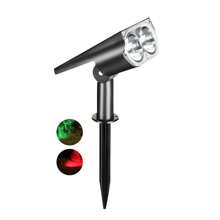 1 pieza Luz solar LED para césped, foco integrado para iluminación de jardín, patio y paisaje - Multicolor - Ver 12