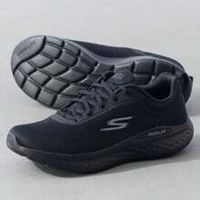 Skechers Lekkie, oddychające, codzienne trampki męskie, odporne na zużycie buty do biegania, model: 220893-BBK