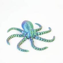 1 pulpo gigante de 41 cm/16,14 pulgadas, monstruo del océano, pulpo enorme, pulpo colorido, pulpo negro y dorado, regalo de fiesta de decoración navideña, regalo de cumpleaños, decoración artística divertida impresa en 3D, decoración del hogar, decoración del automóvil, decoración del jardín, regalo de San Valentín