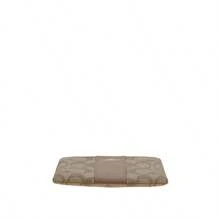 Coach Outlet Women's PVC With Leather Clutch CS602IME74 - CS602IME74 Khaki With Brown - View 4