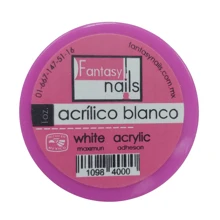 ACRYLIC FANTASY 1oz. WHITE ACRYLIC NAIL POWDER. - White - View 1