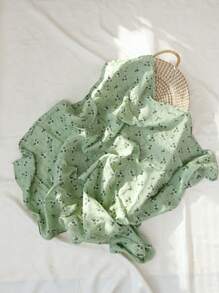 1 件平纹细布柔软襁褓毯、浴巾、哺乳巾、摄影毯、婴幼儿洗澡礼物 - 彩色 - 查看 13