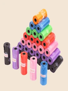 6PCS/90 PE袋 宠物清洁用品 宠物厕所袋 垃圾袋 狗粪袋 猫砂袋 适合户外使用 公园 游乐园 遛狗 清洁卫生