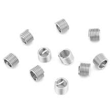 100Pcs 304 Stainless Steel Screw Wire Sleeve Thread Repair Insert Assortment Kit M6x1.0x1.5D - Silver - View 8