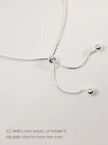 1 Luxurious S925 Pure Silver Shiny Silver Tennis Ball Colored Inlaid Bracelet, Suitable For Women's Parties And Gifts, Weddings, Engagement Bride Jewelry