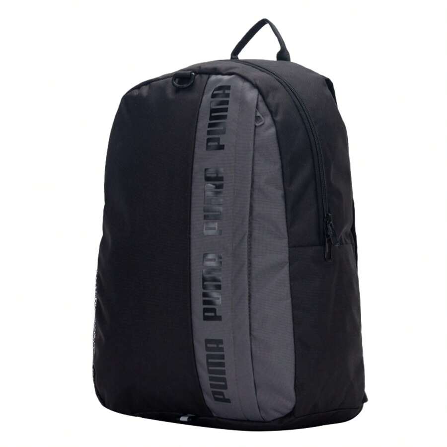Puma Unisex Large Capacity Backpack Laptop Bag Sports Bag Student Book Bag 076622-01 - Black - View 1