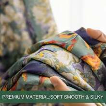 1 tấm rèm che nắng sơn dầu 150X250cm, đơn giản và thiết thực, đa năng - màu xanh lá - Xem 3