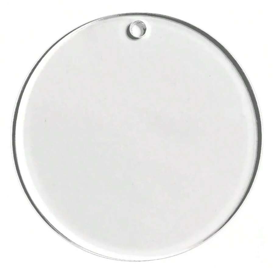 Transparent Acrylic Circles 50 PIECES For Keychain DIAMETER 5 Cm - 透明的 - 查看 1