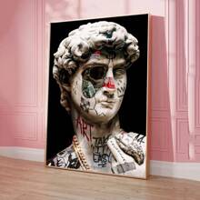1pc Wall Arts Posters FramelessVintage Statue Classical Graffiti Art David Poster Classic Vintage Posters Quality Art Retro Posters For Home Room Wall DecorVintage