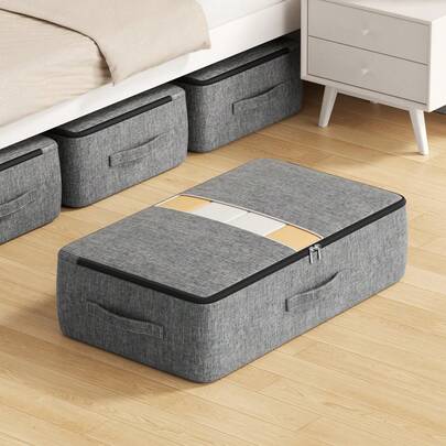 1PC Dorm Bed Storage Bag For Students, Make Full Use Of Under-Bed And Idle Space, Clothes And Quilt Storage Bag, Easily Solve Storage Issues, Mattress Storage Bag, Clothing Organizer, Miscellaneous Storage Bag