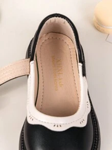 Girls' Cute Bowknot PU Lace-Up Design Comfortable Flat Shoes