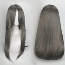 FULCRUM 24 Inch Pink Blue Green Black Anime Costume Long Straight Cosplay Wig Heat Resistant Synthetic Fibers Wig For Party Halloween Christmas