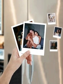 1 pieza de imán personalizado para refrigerador, imán para refrigerador de papel fotográfico vintage, imanes para refrigerador con fotos personalizadas, imanes de pareja, imanes del día de San Valentín para mi Valentín, regalos del día de San Valentín para novios, multifuncional, duradero, ornamental, reutilizable, exquisito, elegante, de alta calidad, colorido, moderno, personalizado, único, regalos ideales para él, regalos ideales para ella, novio, papá, novia, mamá, familia, amigos, sala de té, hogar, jardín, oficina, para aniversarios, para el día de San Valentín, para el día de la madre, para cumpleaños, para el día del padre, para graduación, para bodas, para celebrar la nueva casa, decoración del hogar
