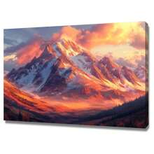 Sunset Beautys Canvas Wall Art, Capture The Serene Beautys Of Sunset With This Stunning Canvas Wall Art, Perfect For Creating A Calming And Elegants Atmosphere In Any Room Sunset Painting Sunset Canvas Wall Art Sunset Pictures Beach Sunset Wall Art Sunset Poster Sunset Light, For Bathroom Library Cafe Children'S Room Bar Meeting Room Living Room And Other Decorative()
