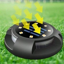 4 pièces Lumière solaire LED décorative pour escalier, lumière d'atmosphère imperméable, convient pour escalier extérieur, jardin, villa, passage