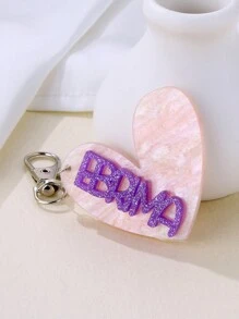 Personalized Custom Acrylic Heart-Shaped Name Valentine's Day Couples Same Style Acrylic Key Chain Four Seasons Exclusive Suitable For Lovers And Friends Best Fashion Items