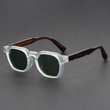1 buc ochelari retro Boho pentru alpinism, pescuit, alergare - ramă poligonală cu ramă completă și lentile PC - ochelari decorativi de înaltă calitate pentru călătorii în aer liber, pentru vacanță de vară la plajă, în aer liber, călătorii