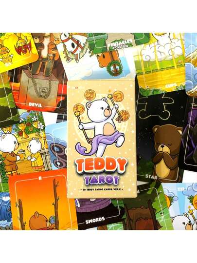 Teddy Tarot Rider-Waite 78 Cartas - Simbolismo Clásico con Toque Adorable