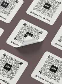96pcs 1.77inch/4.5cm 3inch/7.6cm Custom Holographic/Clear/White Printable Waterproof Square Vinyl Sticker, Vinyl Printed QR Code Stickers, Personalised Photo Sticker, Custom Image Sticker Label, Social Media Stickers, Metallic QR Stickers, Social Tag Sticker- Custom Printed Square QR Code Stickers, QR Code Brand Name Stickers, Personalized Text Stickers, Social Media QR Sticker, QR Code Labels, Business Logo Label,Multi-Functional,Kitchen,Dining Room,Bedroom,Office,Living Room,Home,Garden,Tea Room,For Anniversaries,For Birthdays,For Housewarming,For Graduation