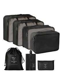 7 Pieces Kit Organizer Bags For Suitcase Clothes Luggage Travel - 彩色 - 查看 2