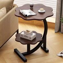 Table basse de luxe minimaliste à double couche pour le salon et la salle à manger