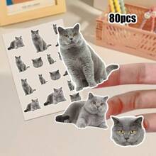 16/32/80/160 Pcs Custom 3 Photos Stickers, 1 A4 Paper:16Pcs, Personalized Any Photo Stickers, Customizable Design Your Own Vinyl Decals Stickers Labels,School Supplies,Back To School - Style a - View 9