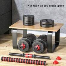 Adjustable-Dumbbells-Sets,Free Weights-Dumbbells Set Of 2 Convertible To Barbell A Pair Of Lightweight For Home Gym,Women And Men Equipment - red 80lbs(40lbs*2) - View 4