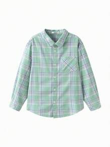 Balabala Tween Girl' Long-Sleeve Shirt, Classic Spring Button-Up