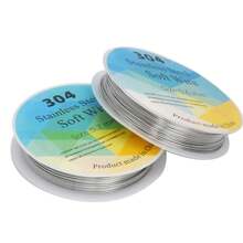 1 Roll 304 Stainless Steel Smooth Wire, Suitable For Handcraft DIY