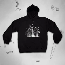 Nature Hoodie For Men Women Graphic Design Aesthetic Wild Meadow Garden Grass Cute Herbs Unisex Swea