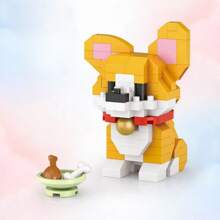 500 pièces/set Cute Animal Mini Blocs de construction ABS, Jouets de construction miniatures de chiens & chats DIY, Cadeau de décoration de maison créative pour anniversaire, fêtes, Saint-Valentin, Nouvel An chinois, Rentrée des classes