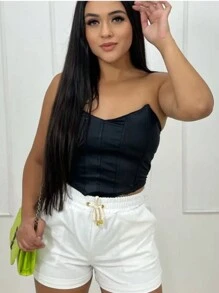 Women Shorts - Màu be - Xem 1