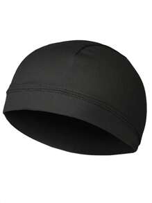 1 pièce/3 pièces/5 pièces Coiffe de casque de cyclisme pour hommes - Super élastique, absorbant la sueur, intérieur tricoté en polyester et spandex pour les sports
