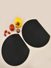 Cross-Border TPU Vegetable Board Soft Semi-Circular Double-Sided Cutting Board Japanese Non-Slip Wear-Resistant Cutting Board Baby Food Cutting Board PP Classification Cutting Board