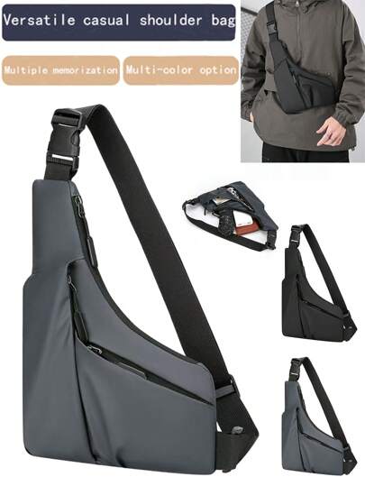 Japanese Chest Bag New Small Bag Leisure Multi-Functional Backpack Crossbody Bag Sports Waist Pack Shoulder Travel Essentials Holiday Essentials Bag For Men Bags Summer Back To School Shoulder Bag Summer Bag Springbreak Vacation Bag Pack Cross Body Bag School Supplies Sling Bag Pouch