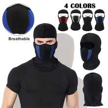 1pc Summer Outdoor Cycling Hat Balaclava Dust-Proof Cap Full Face Breathable Sun Mask Bicycle Cap Mask Outdoor Sports Fishing Cap
