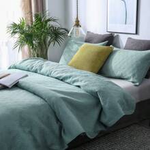 Lightweight Quilt Set - Star Pattern Bedspread Coverlet Sets - All Season Machine Washable Farmhouse Bed Set Twin Xl Queen King California King Oversized Size - Hypoallergenic And Breathable For Home Bedding, Guest Room, Bed Room, RV, Camper, Cabin And College Dorm - Green - View 4