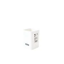 Caja de almacenamiento cuadrada montada en la pared, organizador de maquillaje de plástico con adhesivo para colgar, contenedor para baño, cocina y almacenamiento adherible