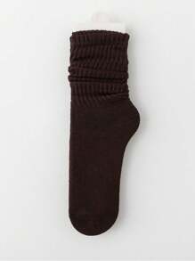 5 Pairs Of Autumn And Winter Women's Thick Warm Calf Socks, Suitable For All Seasons, Long Tube Pile Socks, Y2k