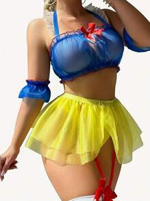 Women's Role-Play Sexy Lingerie Set - Stay Comfy And Chic In Our Yellow See-Through Suit - Màu vàng - Xem 1