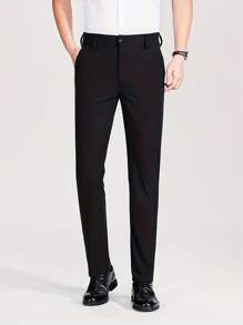 High-End Business Stretch Cooling Summer Men's Straight-Leg Office Pants