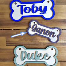 可定制的情人节礼物、情人节标牌和牌匾、情人节宠物礼物、狗礼物、可定制文字、纪念牌匾 - 彩色 - 查看 16