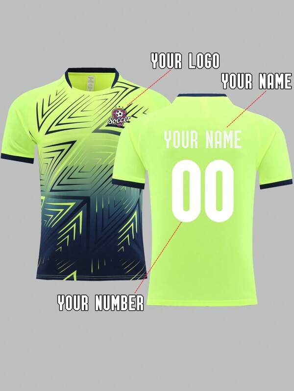 Camiseta deportiva personalizable con gráficos, logotipos, nombres y números para hombres, jersey de fútbol/fútbol sala de secado rápido y transpirable, adecuado para fútbol, bádminton y voleibol, estilo primavera/verano, fashionista, minimalista, casual, con opción de personalización única como regalo ideal para él, novio, familiares y amigos para cumpleaños, vacaciones, escuela/competencia, deportes/escalada