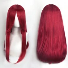 FULCRUM 24 Inch Pink Blue Green Black Anime Costume Long Straight Cosplay Wig Heat Resistant Synthetic Fibers Wig For Party Halloween Christmas