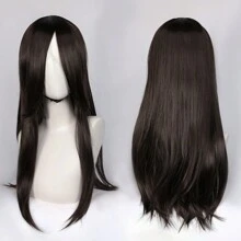 FULCRUM 24 Inch Pink Blue Green Black Anime Costume Long Straight Cosplay Wig Heat Resistant Synthetic Fibers Wig For Party Halloween Christmas