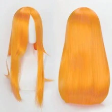FULCRUM 24 Inch Pink Blue Green Black Anime Costume Long Straight Cosplay Wig Heat Resistant Synthetic Fibers Wig For Party Halloween Christmas