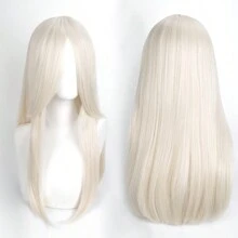 FULCRUM 24 Inch Pink Blue Green Black Anime Costume Long Straight Cosplay Wig Heat Resistant Synthetic Fibers Wig For Party Halloween Christmas