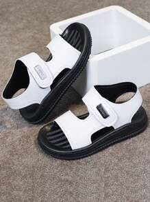 1 Pair Baby/Toddler Soft-Sole Summer Sandals, Boys/Girls Learning To Walk Shoes